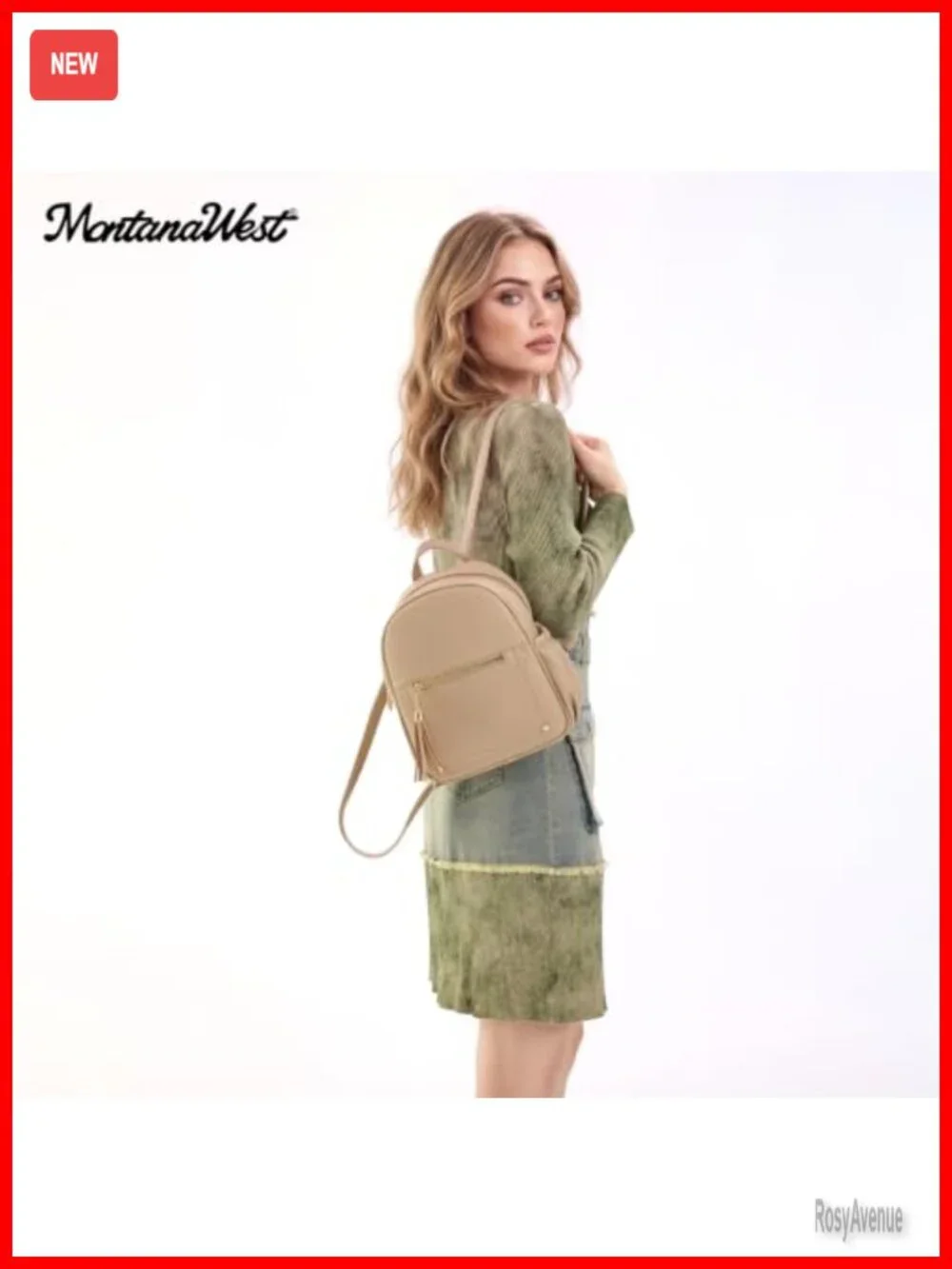 Mini Anti Theft Backpack Purse with Secure Lock and Tassel
